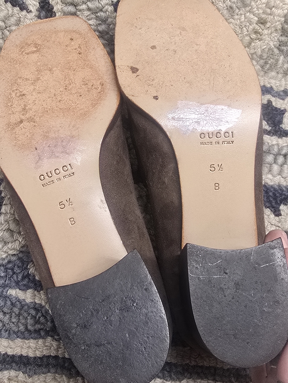 Gucci Brown Suede Loafers with Bamboo Horse Bit 5 1/2 B - Picture 13 of 13
